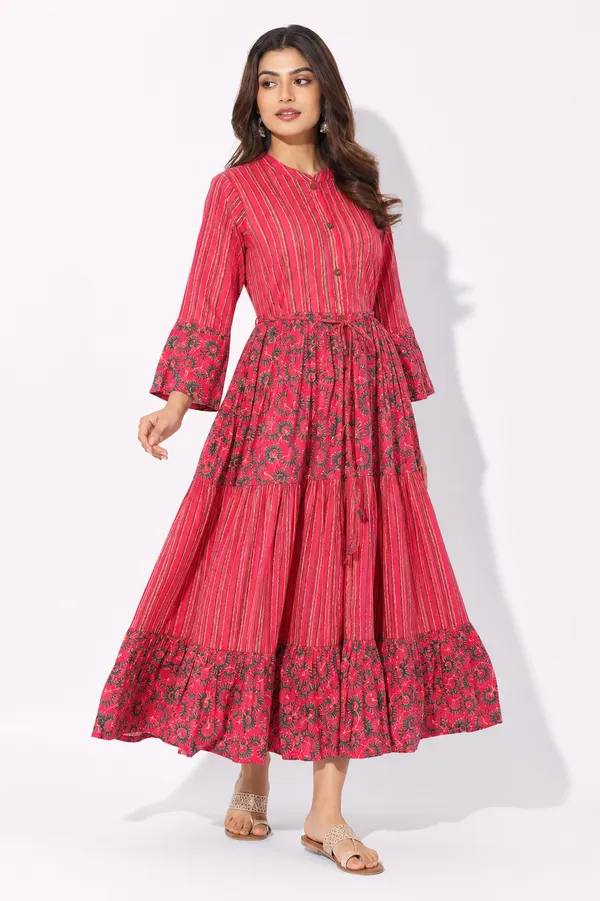 Pink_Cotton_Maxi_Dress_For_Women