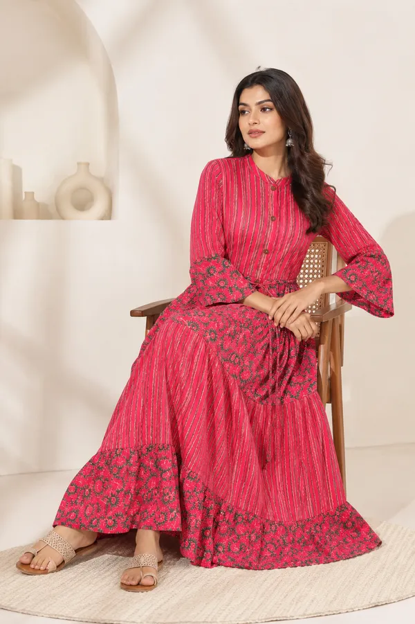 Pink_Cotton_Maxi_Dress_For_Women