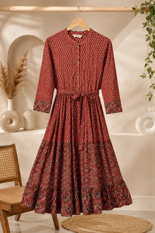 Maroon_Cotton_Maxi_Dress_For_Women