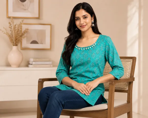 Green_Cotton_Top_For_Women