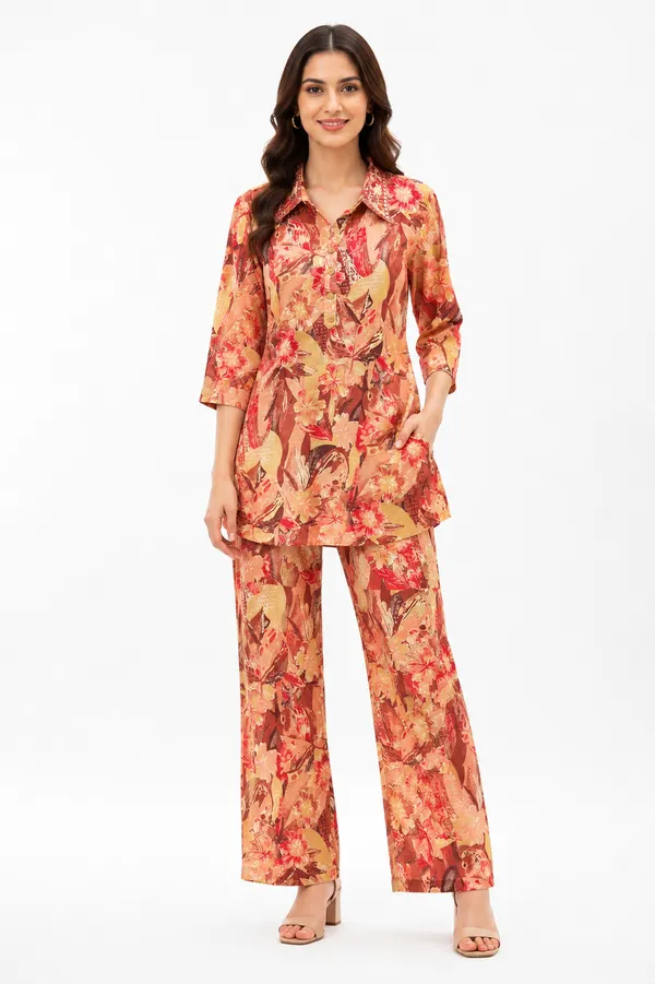 Red_And_Yellow_Cotton_Co-Ord_Set_For_Women