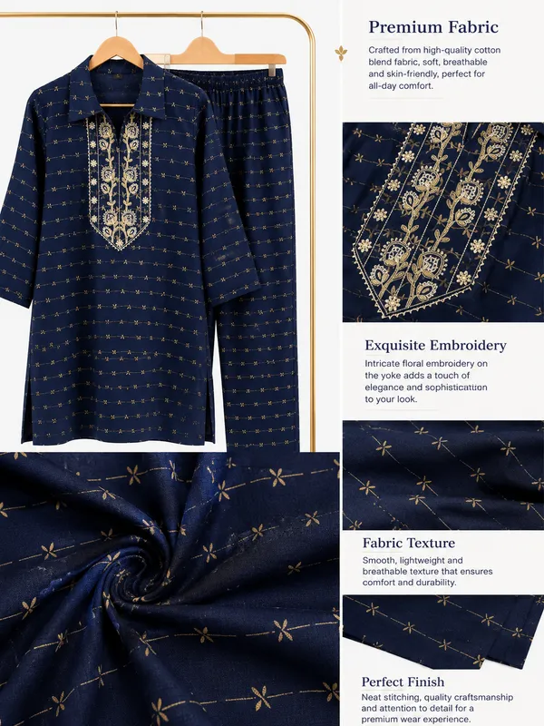 Blue_Cotton_Co-Ord_Set_For_Women