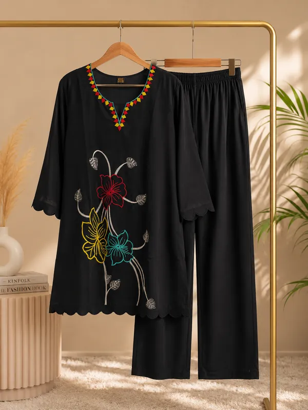 Black_Cotton_Co-Ord_Set_For_Women