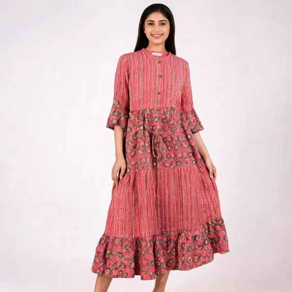 Pink_Cotton_Maxi_Dress_For_Women