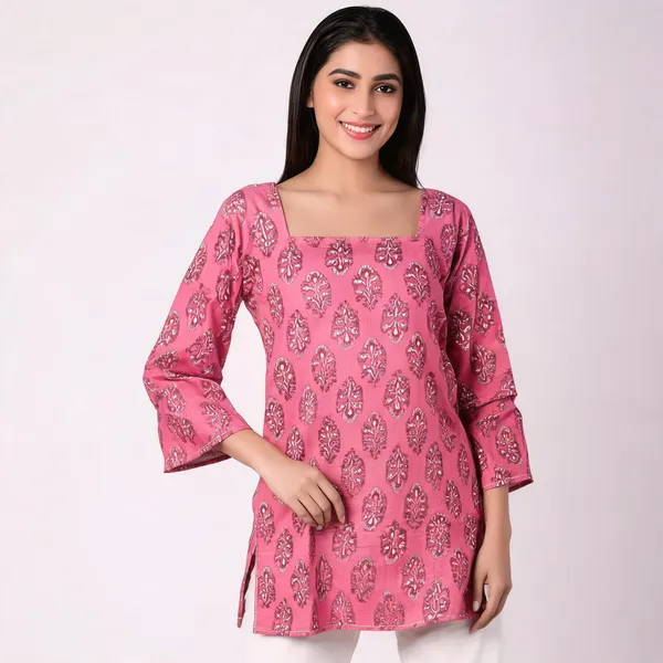Pink_Cotton_Kurta_Set_For_Women