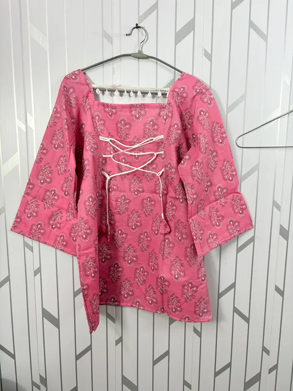 Pink_Cotton_Kurta_Set_For_Women