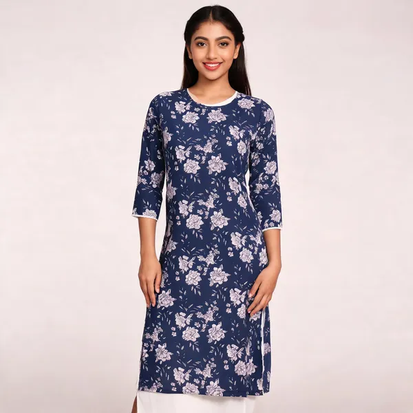 Blue_Cotton_Kurti_For_Women