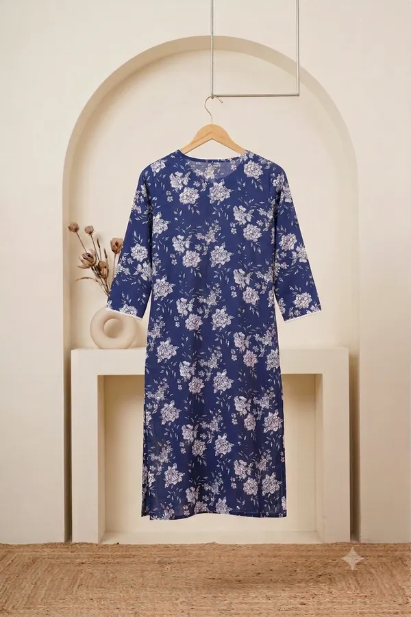 Blue_Cotton_Kurti_For_Women