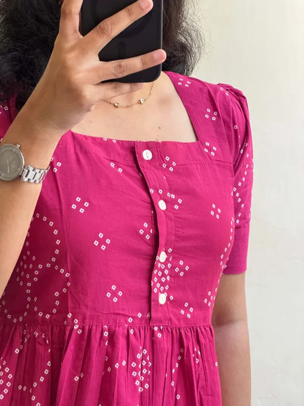 Pink_Cotton_Gown_For_Women