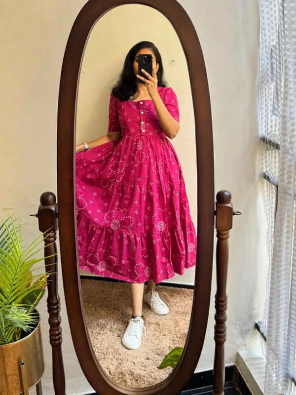 Pink_Cotton_Gown_For_Women