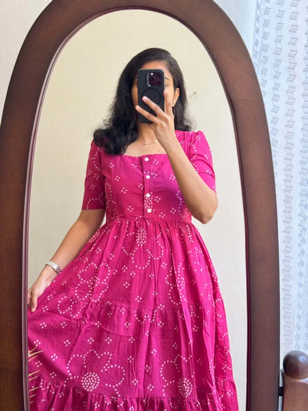 Pink_Cotton_Gown_For_Women