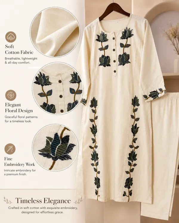 Off_White_Khadi_Kurta_Pant_Set_For_Women
