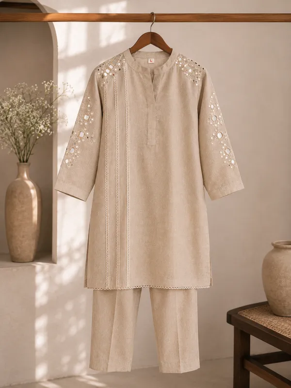 Noor_Mirrorwork_Khadi_Cotton_Co-Ord_Set