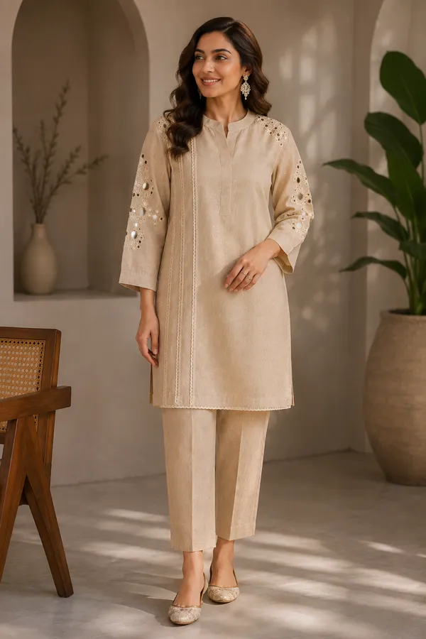 Noor_Mirrorwork_Khadi_Cotton_Co-Ord_Set