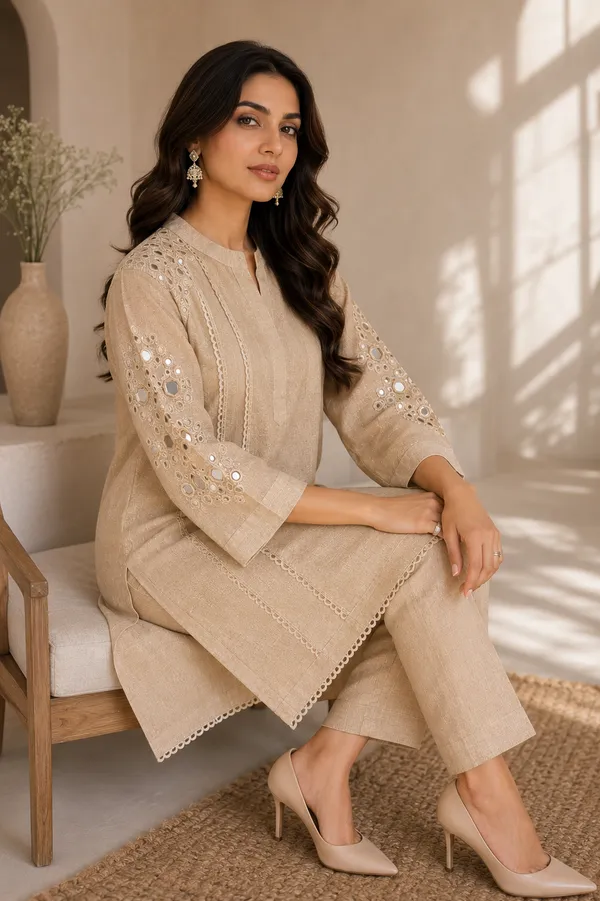 Noor_Mirrorwork_Khadi_Cotton_Co-Ord_Set