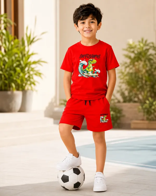 Red_Cotton_Co-Ord_Set_For_Boys
