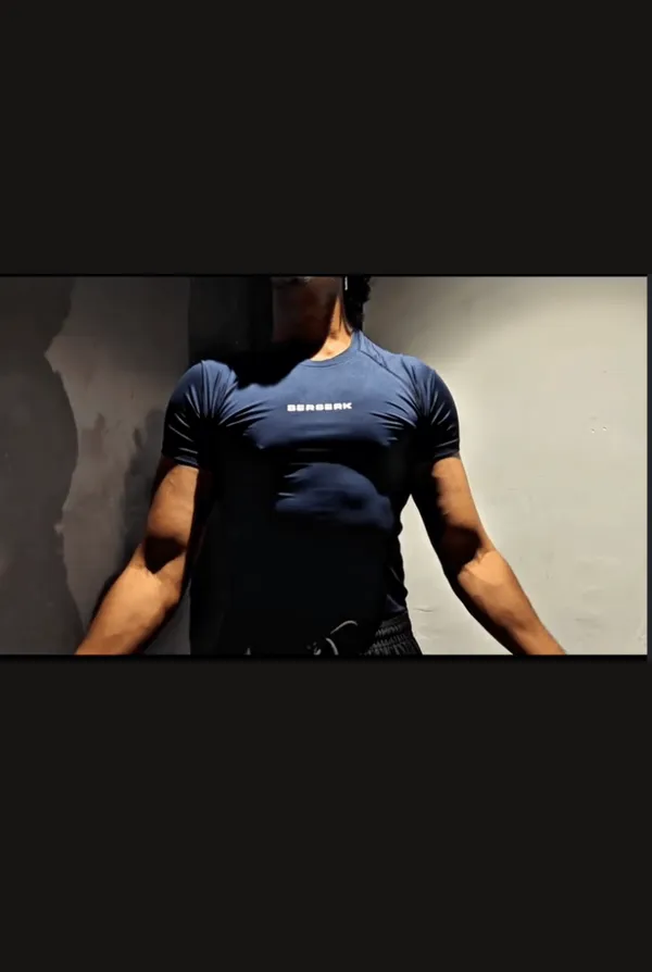 Midnight_Navy_Half_Sleeve_Compression_Tshirt