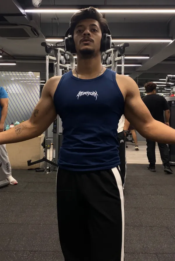 Premium_Cotton_Fitted_Gym_Tank_Navy_Blue