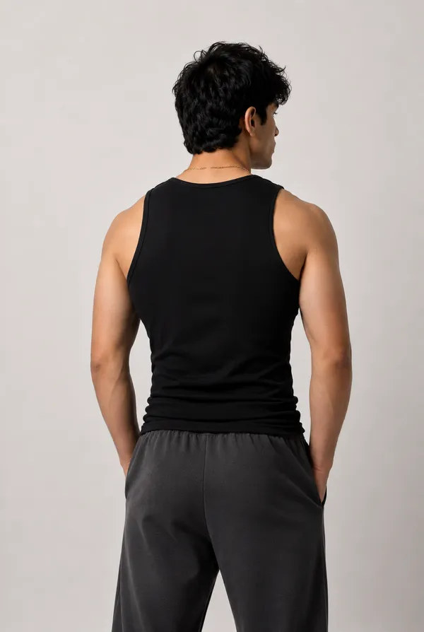 Pack_of_2_-_Premium_Cotton_Fitted_Gym_Tank_-_Black_&_Blue