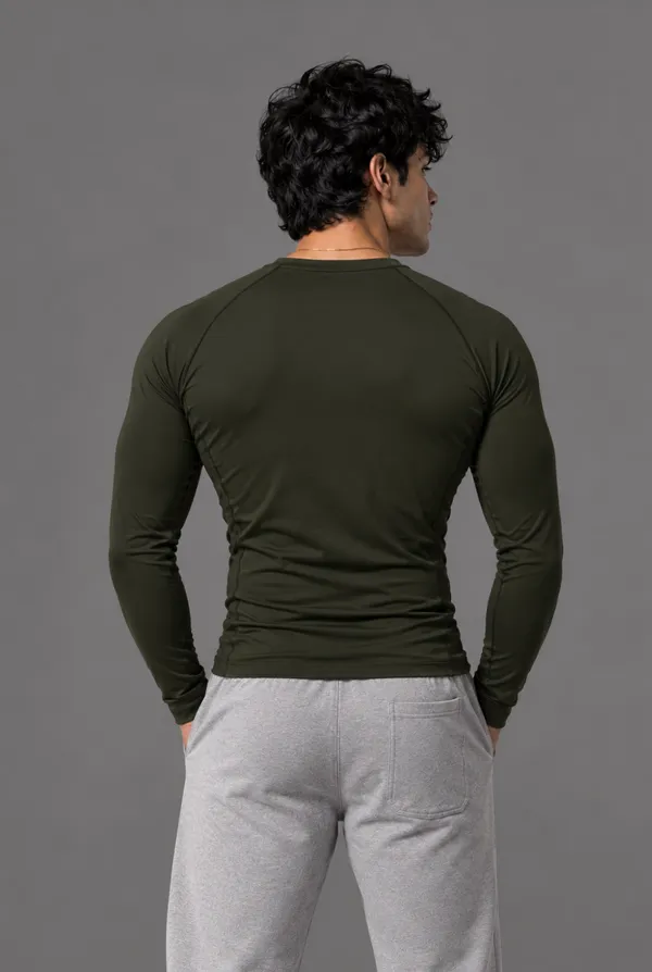 Military_Green_Full_Sleeve_Compression_Tshirt