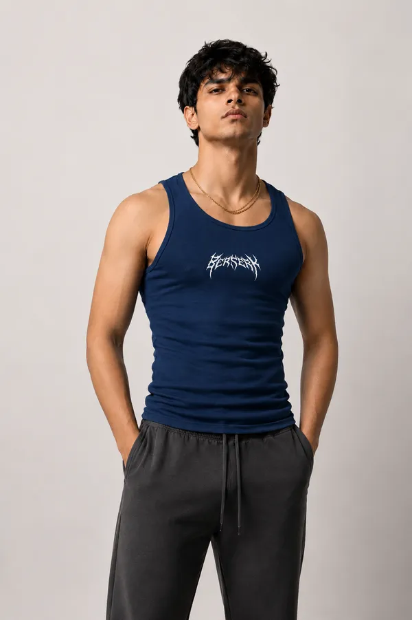 Premium_Cotton_Fitted_Gym_Tank_Navy_Blue