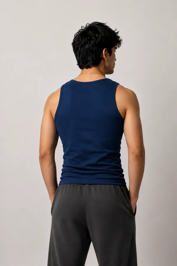 Premium_Cotton_Fitted_Gym_Tank_Navy_Blue