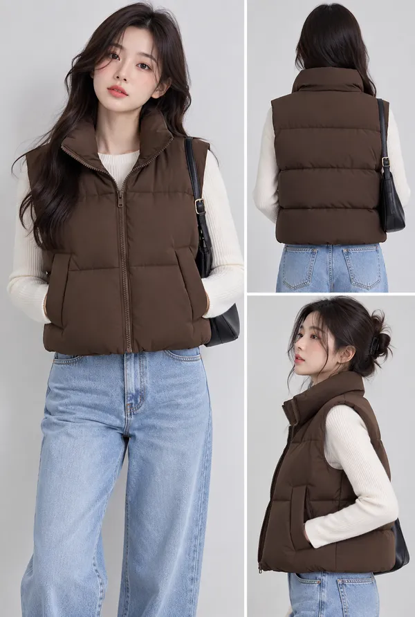 Brown_Puffer_Sleeveless_Vest_for_Women