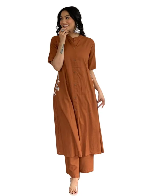 Blue_Rayon_Printed_Straight_Kurti_With_Pant_Dupatta_Set_For_Women