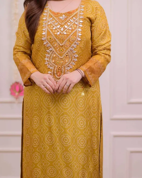 Yellow_Cotton_Regular_Embroidered_Straight_Kurti_Pant_Dupatta_Set_For_Women