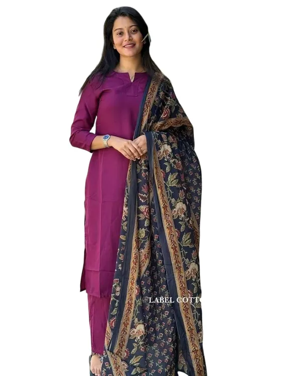 Purple_Cotton_Regular_Embroidered_Straight_Kurti_With_Pant_Dupatta_For_Women