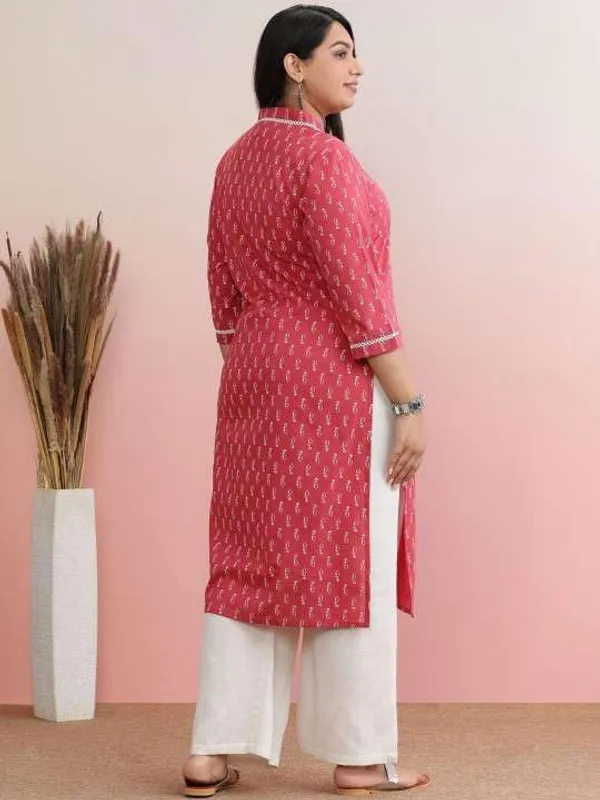 Pink_Rayon_Regular_Printed_Straight_Kurti_With_Pant_Set_For_Women