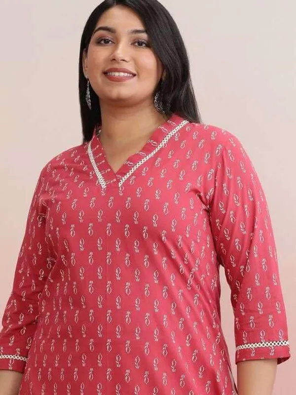 Pink_Rayon_Regular_Printed_Straight_Kurti_With_Pant_Set_For_Women