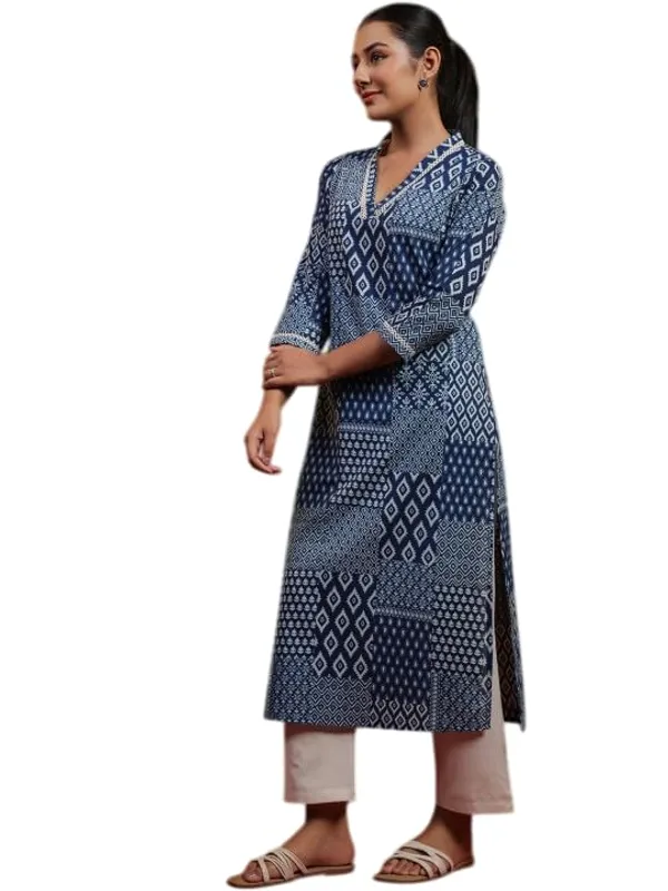Blue_Rayon_Regular_Printed_Straight_Kurti_Set_With_Pant_Dupatta_For_Women