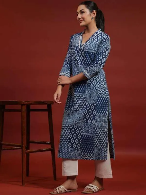 Blue_Rayon_Regular_Printed_Straight_Kurti_Set_With_Pant_Dupatta_For_Women