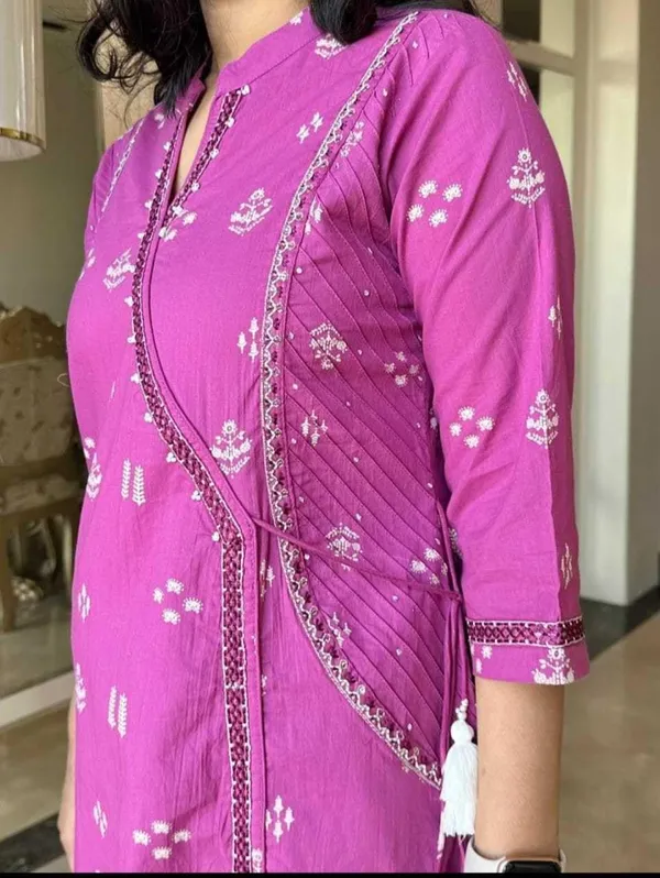 Purple_Cotton_Regular_Embroidered_Anarkali_Kurti_Set_With_Pant_Dupatta_For_Women