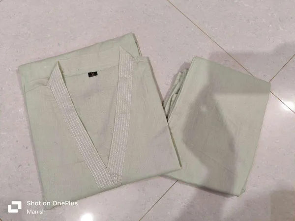 Green_Cotton_Regular_A_Line_Straight_Kurti_With_Pant_Set_For_Women