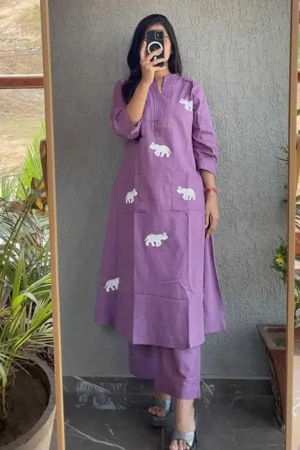 Purple_Cotton_Regular_Printed_Straight_Kurti_With_Pant_Dupatta_For_Women