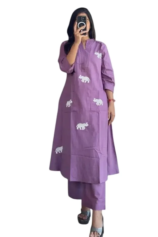 Purple_Cotton_Regular_Printed_Straight_Kurti_With_Pant_Dupatta_For_Women