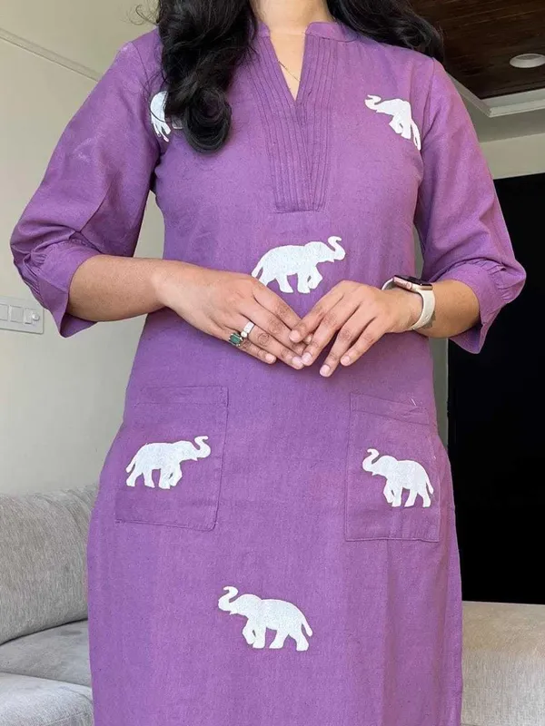 Purple_Cotton_Regular_Printed_Straight_Kurti_With_Pant_Dupatta_For_Women