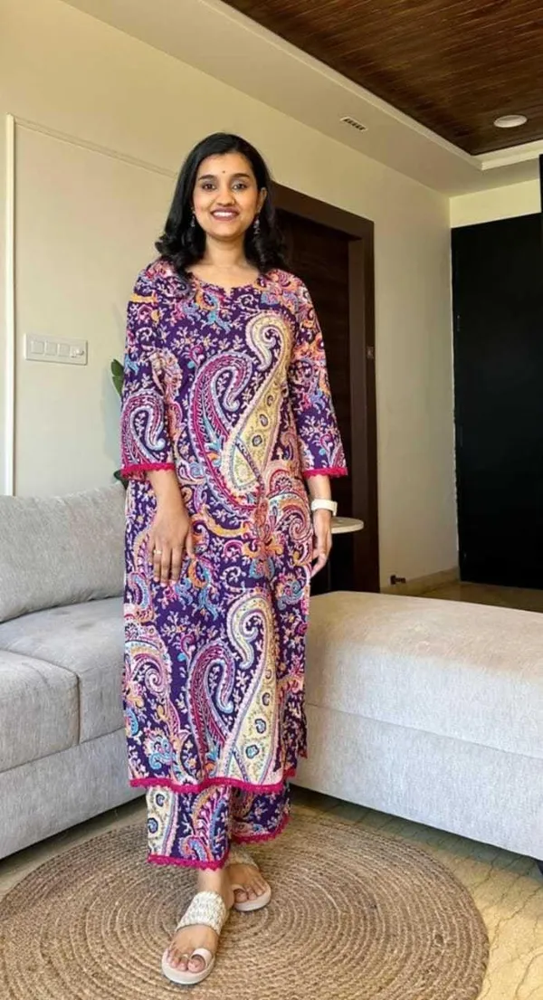 Multicolour_Cotton_Regular_Printed_Straight_Kurti_Set_With_Pant_For_Women