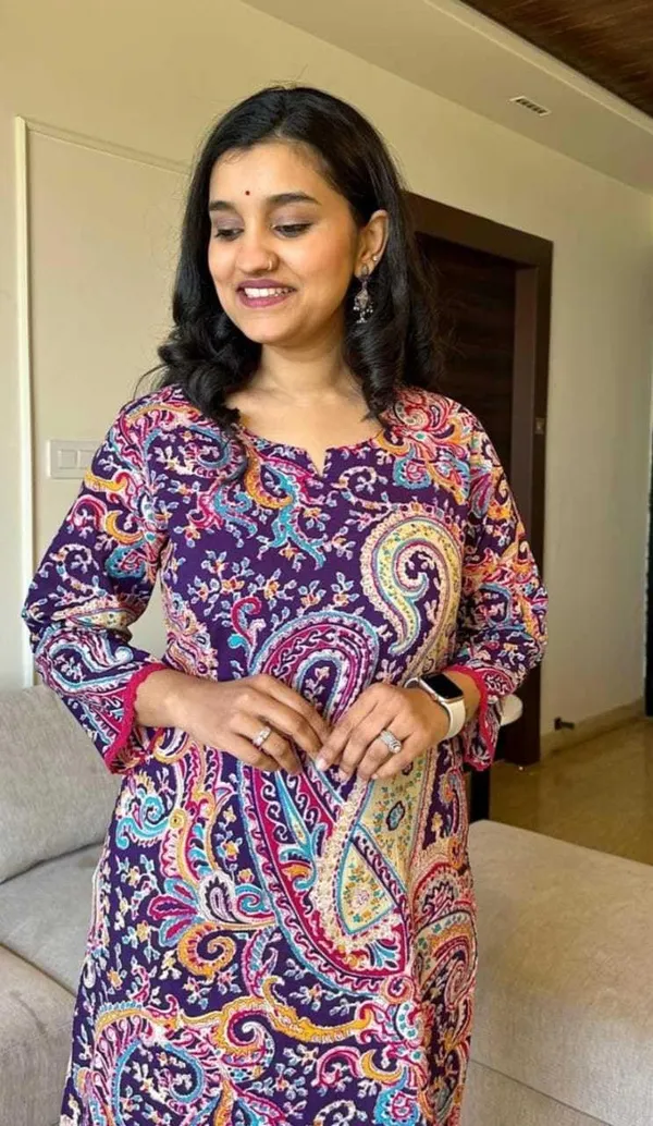 Multicolour_Cotton_Regular_Printed_Straight_Kurti_Set_With_Pant_For_Women