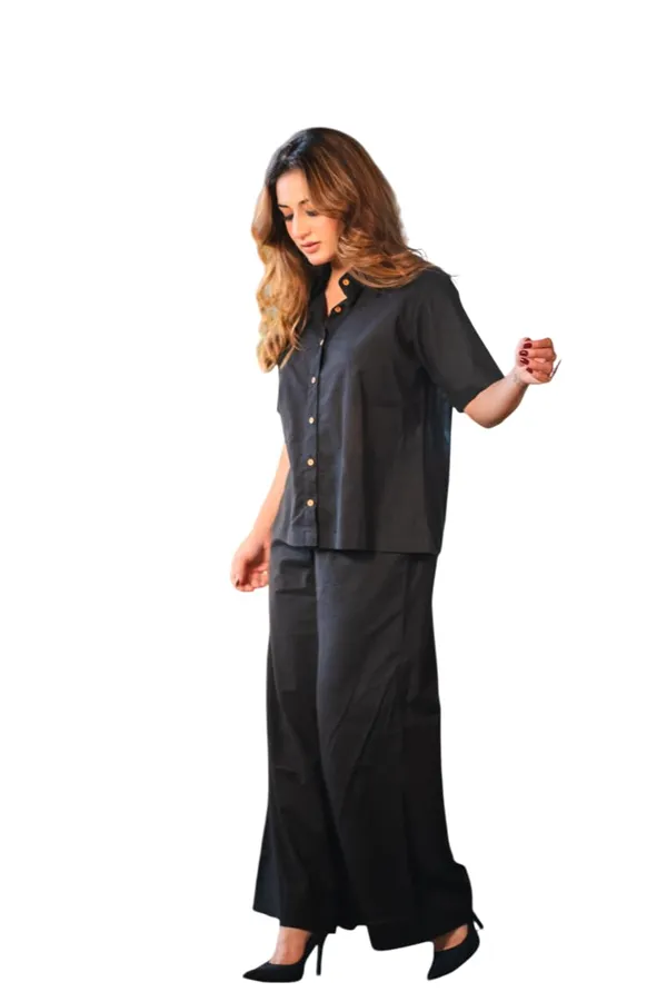 Black_Cotton_Regular_Printed_Straight_Kurti_With_Pant_Set_For_Women