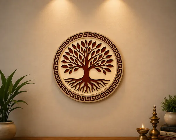 round_tree_wall_hanging_plate
