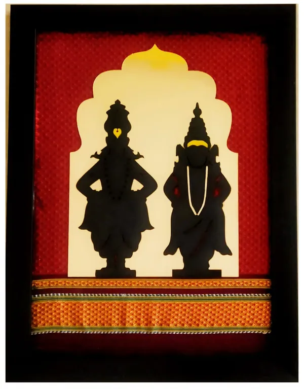 Wooden_Vithal_Rukmini_Religious__Frame