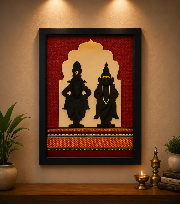 Wooden_Vithal_Rukmini_Religious__Frame