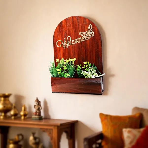 Wooden_Welcome_Wall_Decor_with_Artificial_Flowers