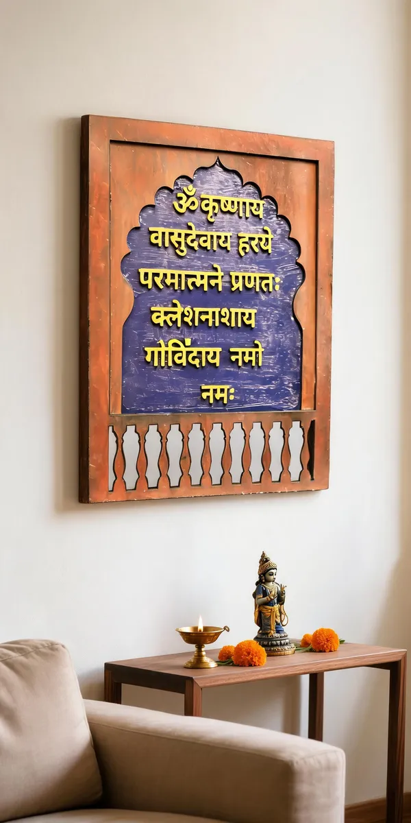 Wooden_Krishna_Mantra_Religious_Wall_Plaque