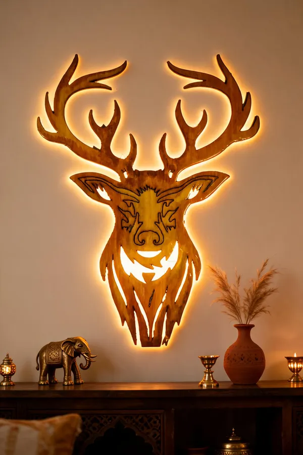 Deer_head_wooden_cut_out_with_led_backlite