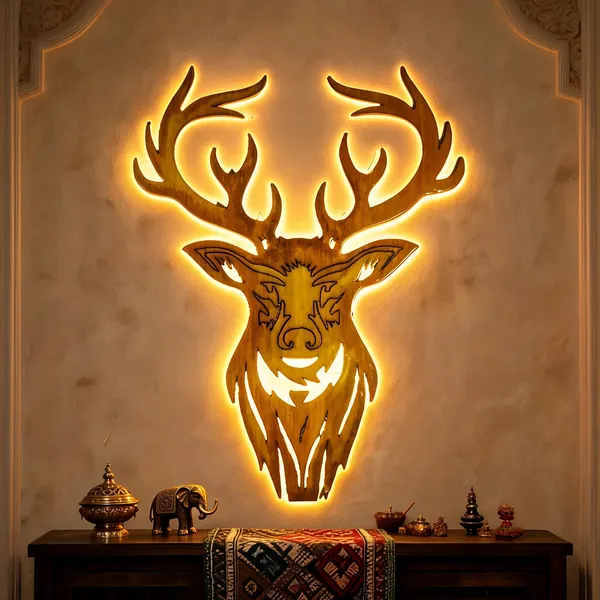 Deer_head_wooden_cut_out_with_led_backlite