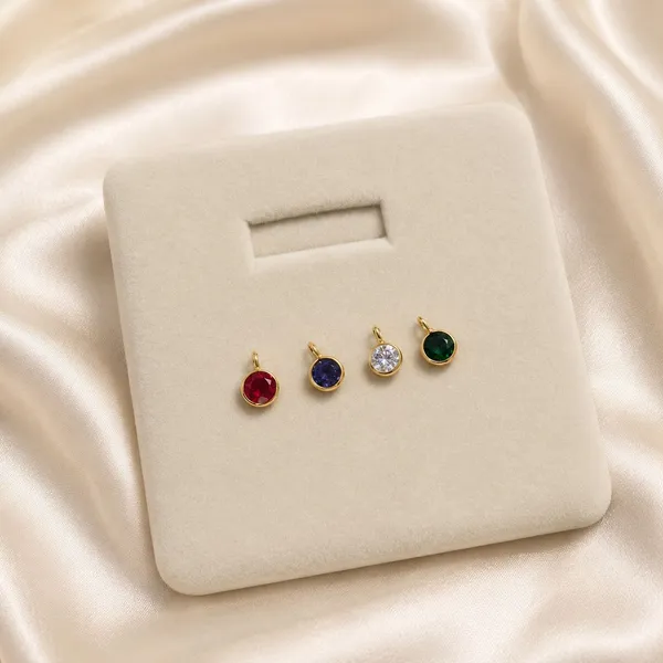 14_Ct_Polki_Handmade_Round_Drops_Set_Of_4_Pcs